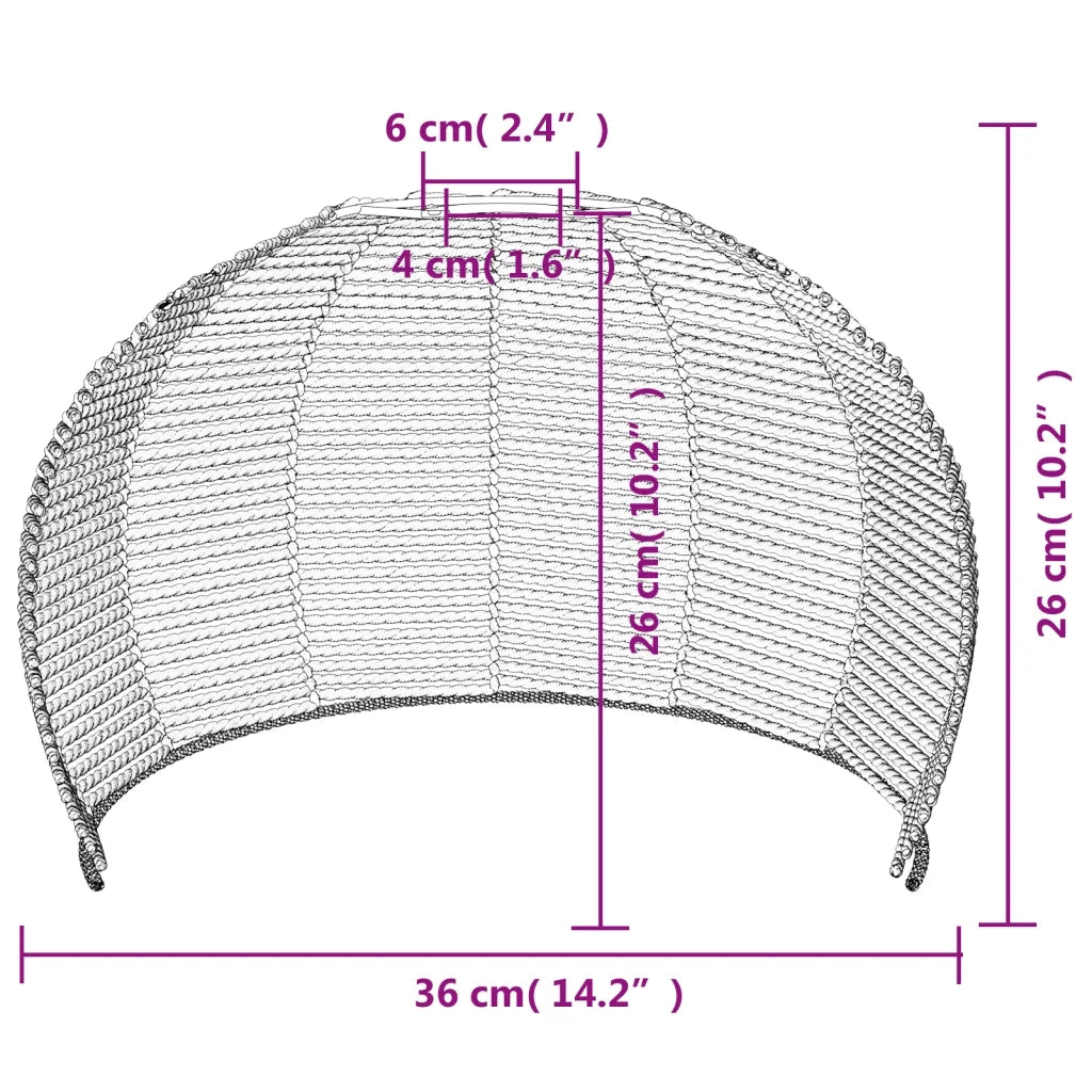Paralume da Soffitto ?36x26 cm Ferro e Carta CFW4018312
