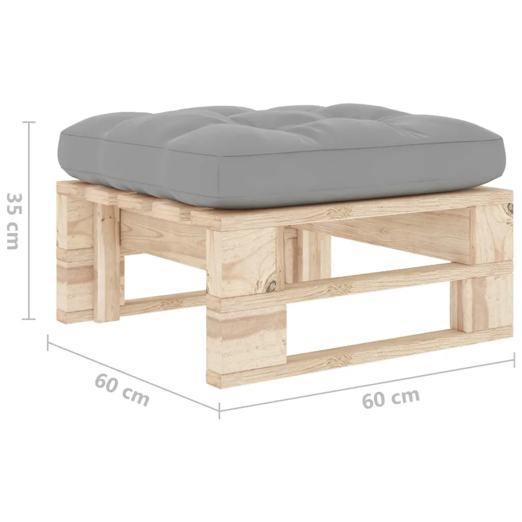 Ottomana da Giardino Pallet in Legno di Pino Impregnato CFW6751084