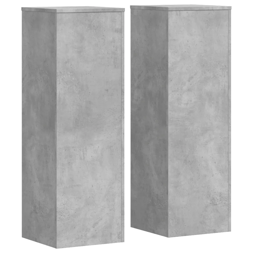 Supporti per piante | Sostegno per piante 2 pz Grigio Cemento 33x33x100cm Multistrato