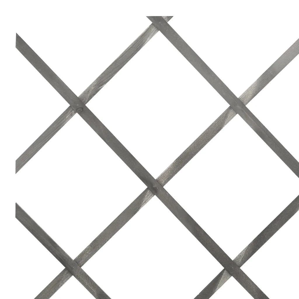 Recinzione da Giardino | Recinzione a Traliccio 5 pz in Massello Abete Grigio 180x60 cm