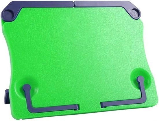 Supporto per Tablet - Regolabile e Pieghevole - Verde - Supporto per Libri - Adatto per Partiture Musicali - Portatile e Stabile - Per Libri di Musica e Cucina.
