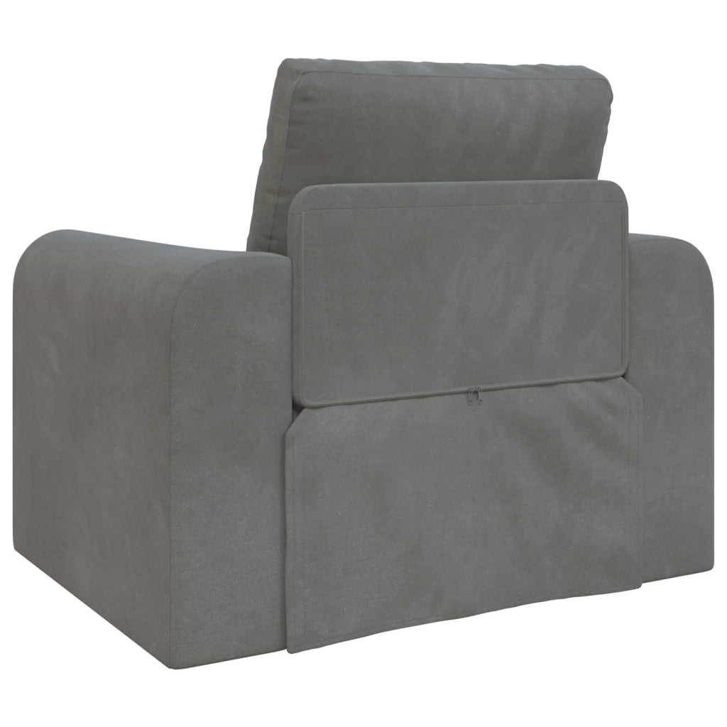 Divano letto | Sof¨¤ letto | Letto singolo Grigio scuro 98 x 71 x 83 cm Velluto