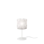 Lampada Da Scrivania Moderna Prisma Polilux ® Bianco E Metallo 1 Luce E27