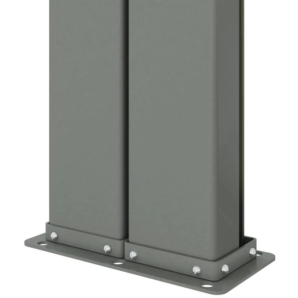Tenda da sole laterale retrattile/schermo privacy per patio giardino terrazza balcone rosso 220 x 1000 cm 02_0007473