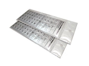 Kit 2 Adesivi Tastiera Silver Argento Layout ITALIANO per Tastiera PC Notebook