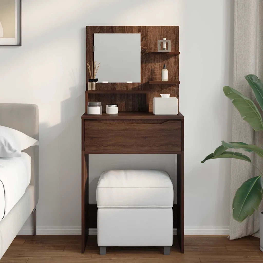 Tavoli da Trucco per Camera da Letto Rovere Marrone