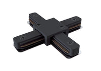 Connettore a X per Sistema Illuminazione a Binario Monofase Nero