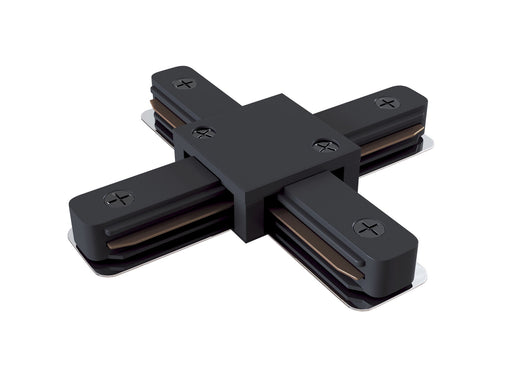 Connettore a X per Sistema Illuminazione a Binario Monofase Nero