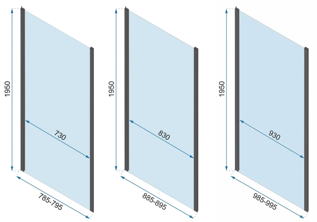 Cabina Doccia A Parete Rea Rapid Slide Chrome 130x90