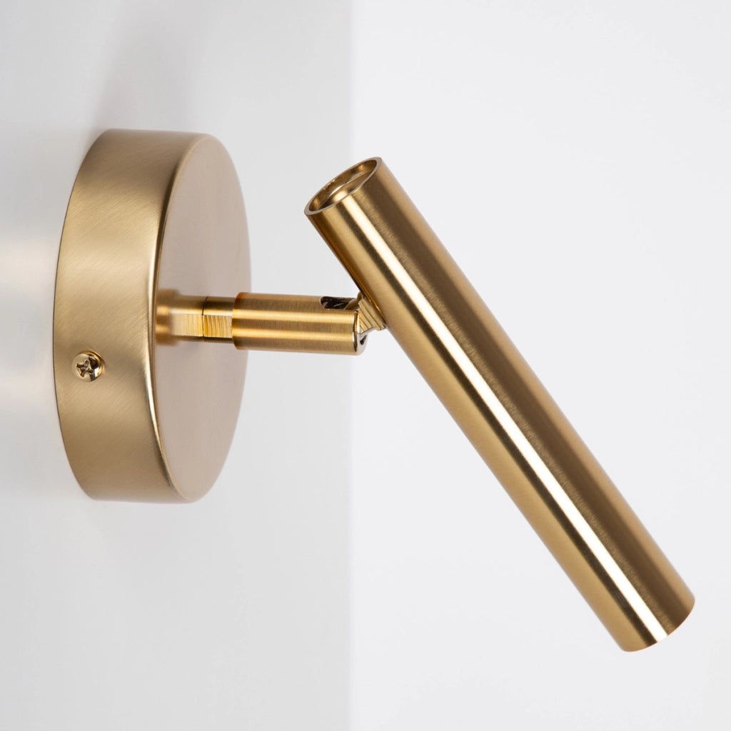 Applique moderna oro spazzolato spot orientabile G9 3W
