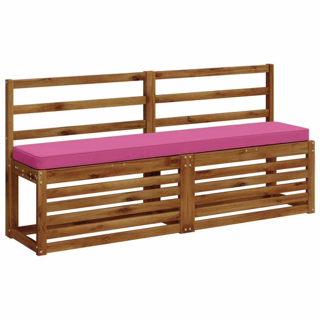 Cuscini per Panchina a 2 Pezzi VUGHT 2 pcs 100% Poliestere Rosa 950811