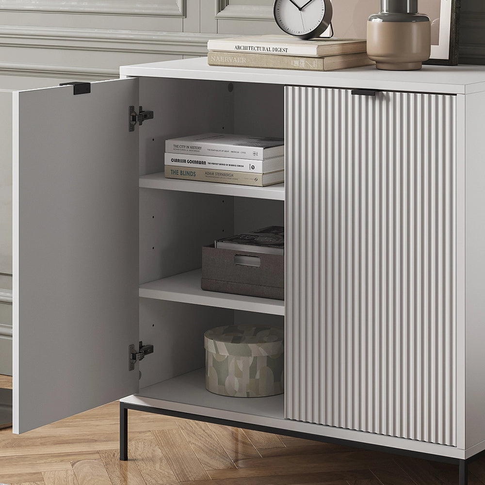 Vicco Cassettiera Bianco 42 x 81.2 cm con 2 porte