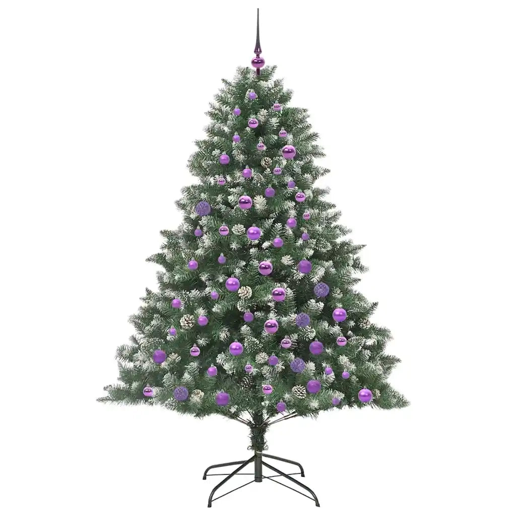 Albero di Natale artificiale con 300 LED Verde 180 cm 3395239