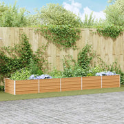 Letto rialzato da giardino Marrone Chiaro 400 x 80 x 45 cm