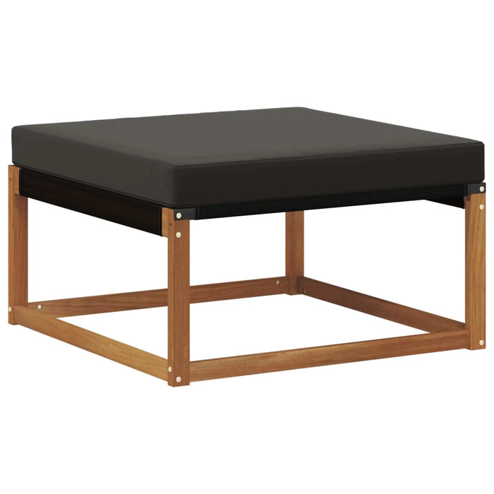 Set di divani da esterno con cuscino 6 pcs Naturale e Nero 3369631