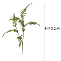 Set 8 Foglie di Felce Artificiale Altezza 73 cm Verde