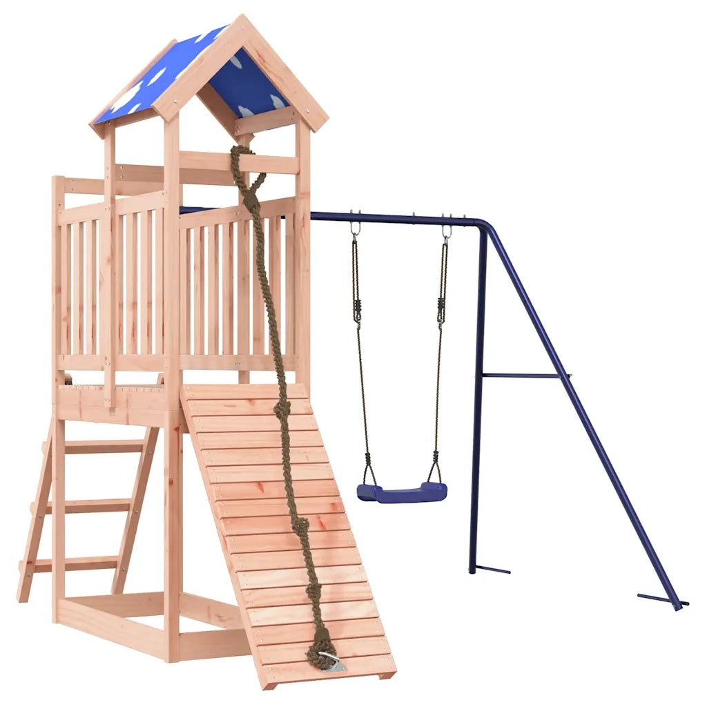 Set da Gioco da Esterno in Legno Massello di Douglas