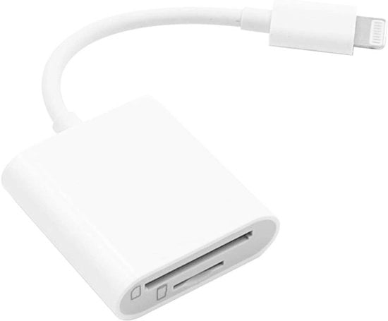 Adattatore SD Dual Slot per dispositivo iOS - Supporta cartelle SD TF - Adattatore SD per gaming - Trasferimento rapido di foto e video.