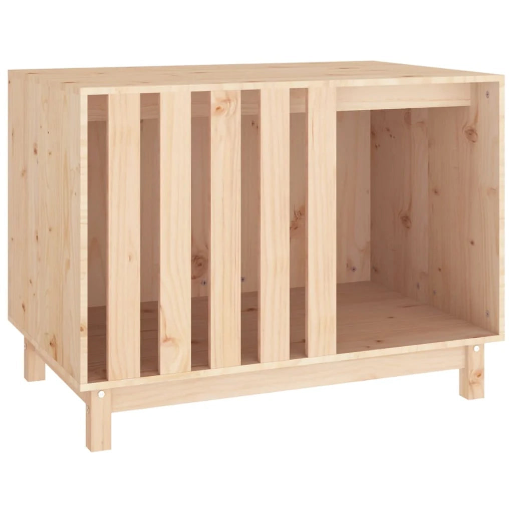Cuccia per cani 90 x 60 x 67 cm in legno massello di pino marrone 02_0043458
