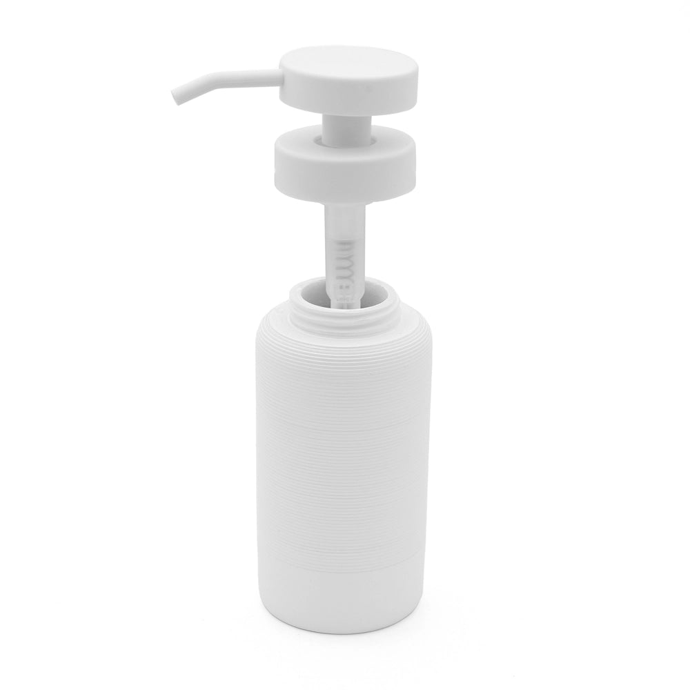 Dispenser sapone liquido in poliresina bianca Marica