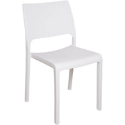 Ancona, Sedia da Esterno una Sedia Made in Italy, Bianco
