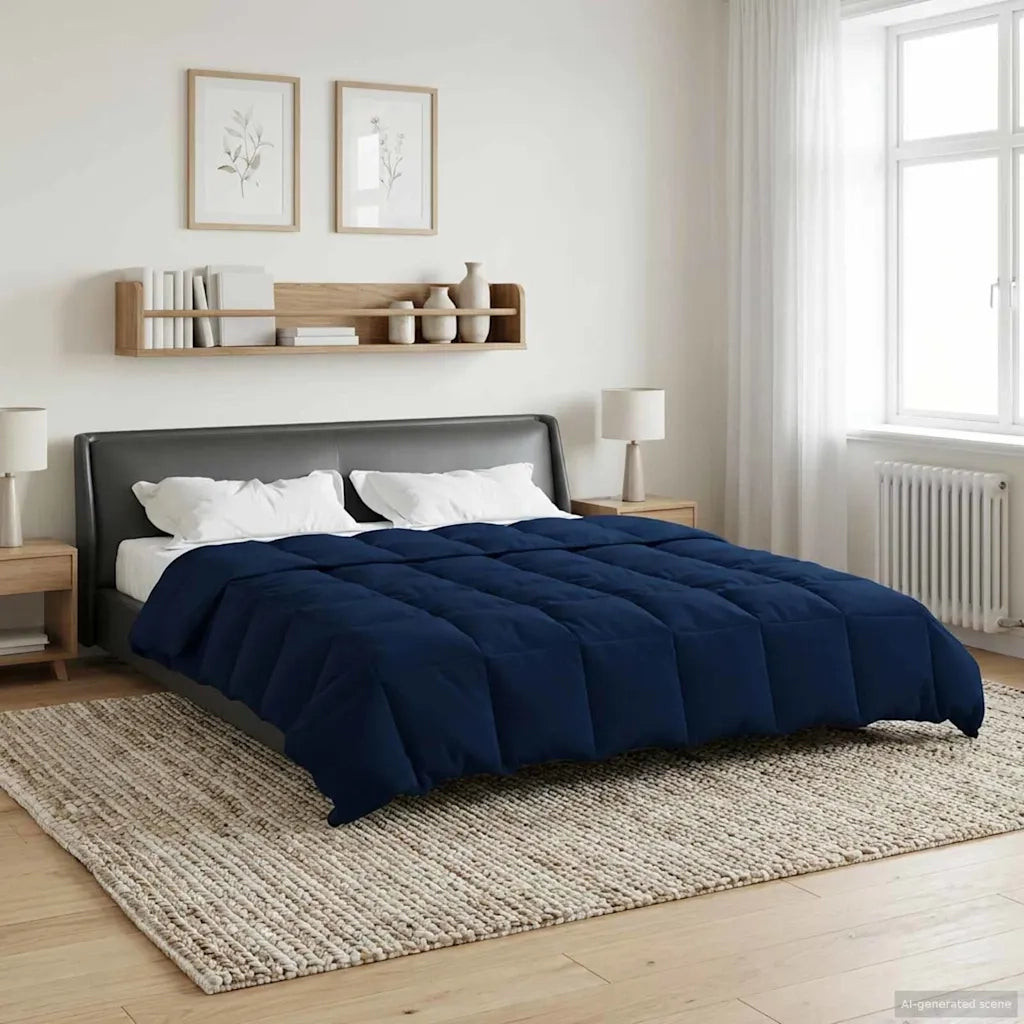 Piumone Completo Annuale Blu Scuro 200 x 240 cm Microfibra 42026053