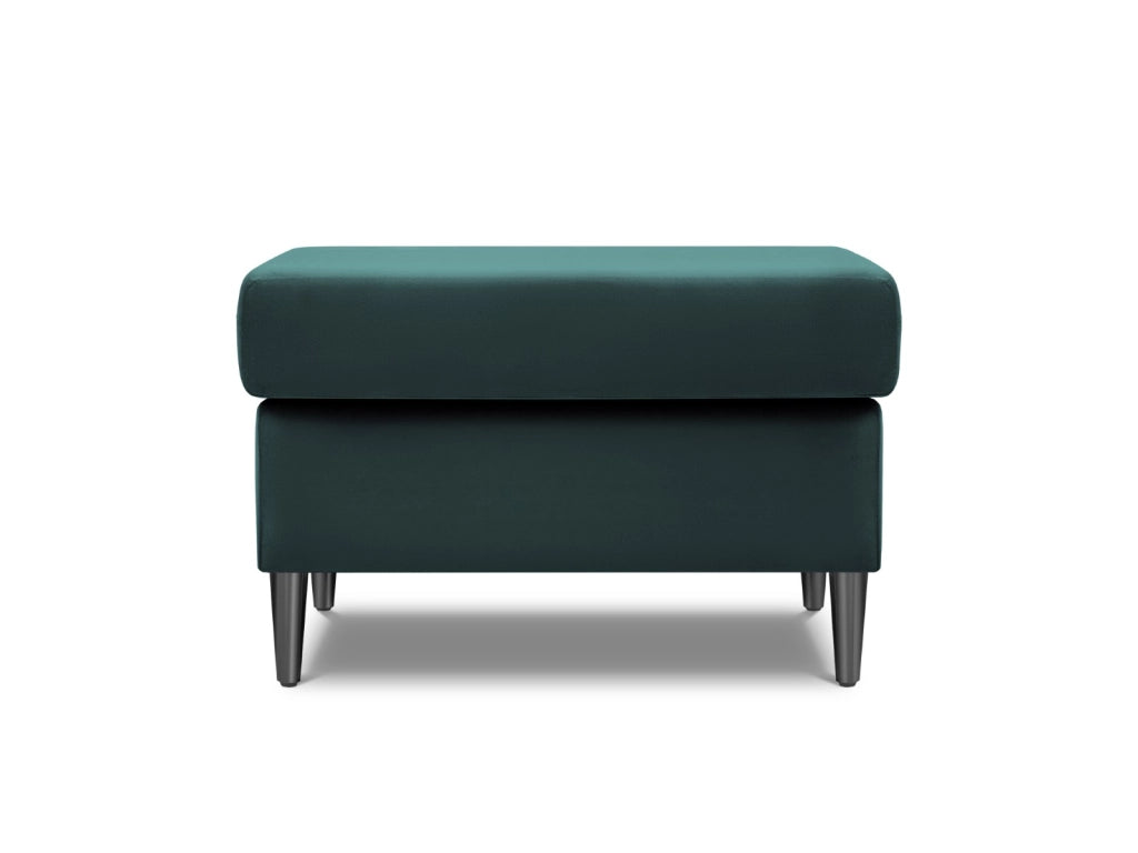 Cosmopolitan Design - Pouf "Kyoto" in velluto petrolio 