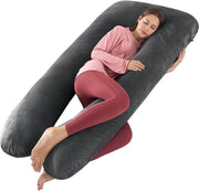 Cuscino per gravidanza e allattamento - 160 cm XXXL cuscino a forma di U per madri grandi