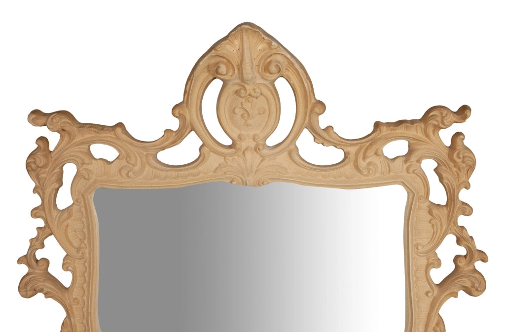 Biscottini SPECCHIERA DA PARETE IN LEGNO FINITURA GREZZA MADE IN ITALY