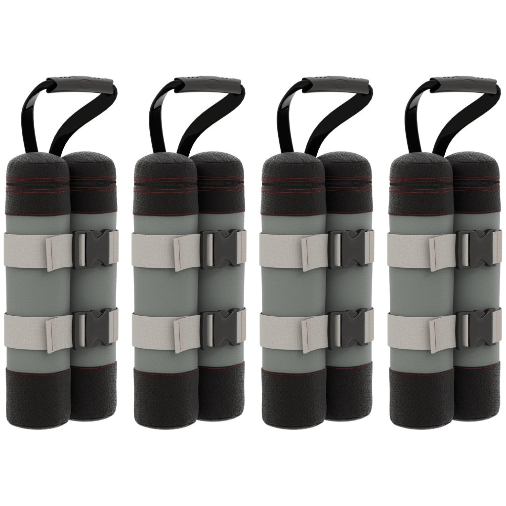 Sacco di sabbia per gazebo ¨C zephmum ¨C 4 pezzi, 48 kg, nero