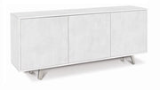 Mobile Madia 3 ante con apertura a spinta H74 L177 P41 colore Bianco Ossido 7073k Sarmog