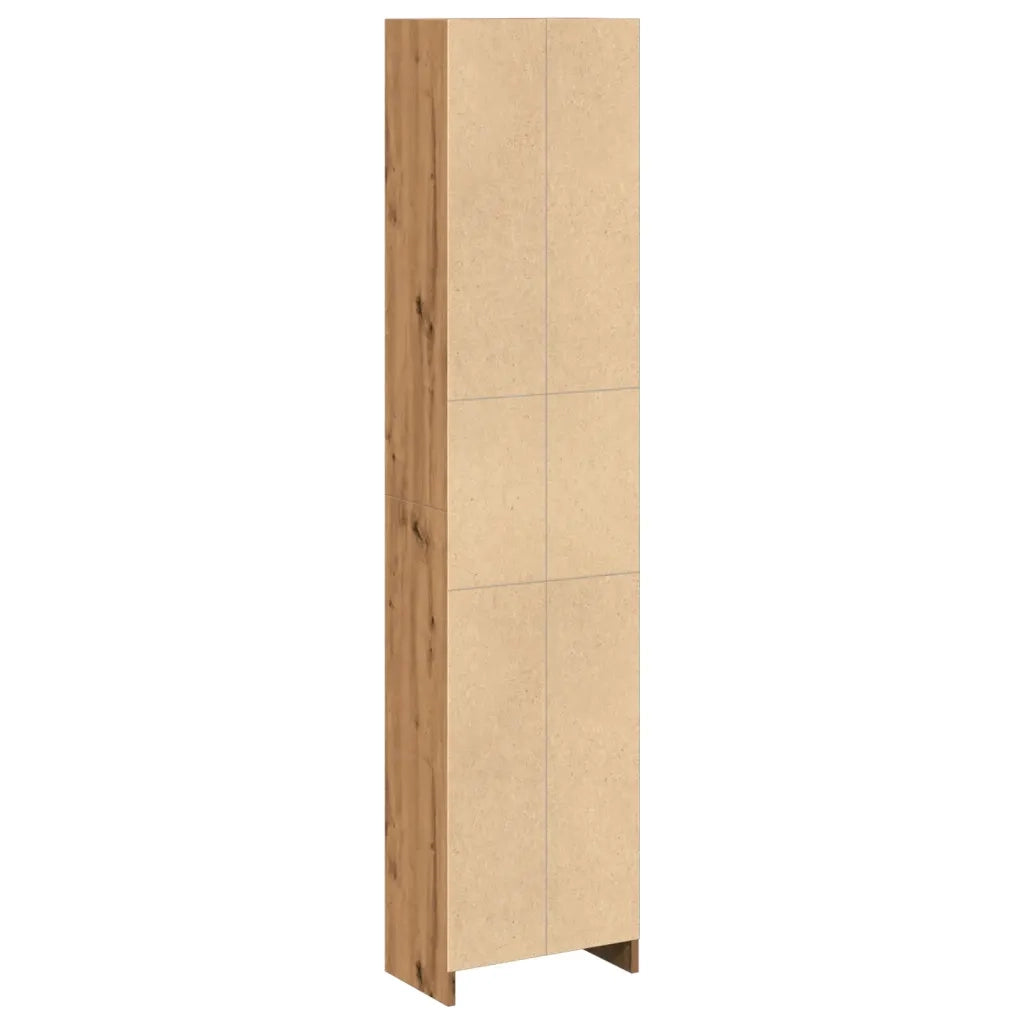 Libreria-Scaffale per Libri-Mobile di Stoccaggio Artigianale Rovere 40x24x176 cm Legno ingegnerizzato