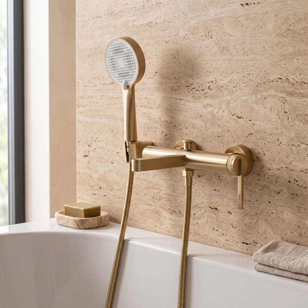 Rubinetto Da Vasca Rea Grace Brush Gold