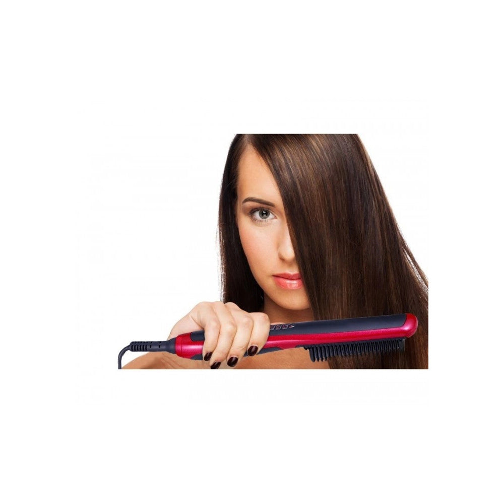 Trade Shop - Spazzola Lisciante Pl388 Ionizzante Tecnologia Ptc Hair Comb Fino A 210° -