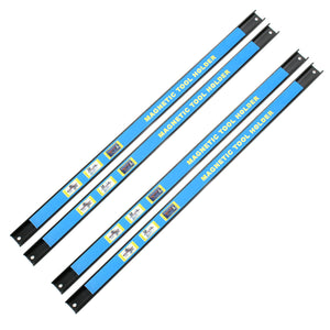 Set di barre magnetiche 4x61 cm Barra porta utensili a parete in acciaio per officina