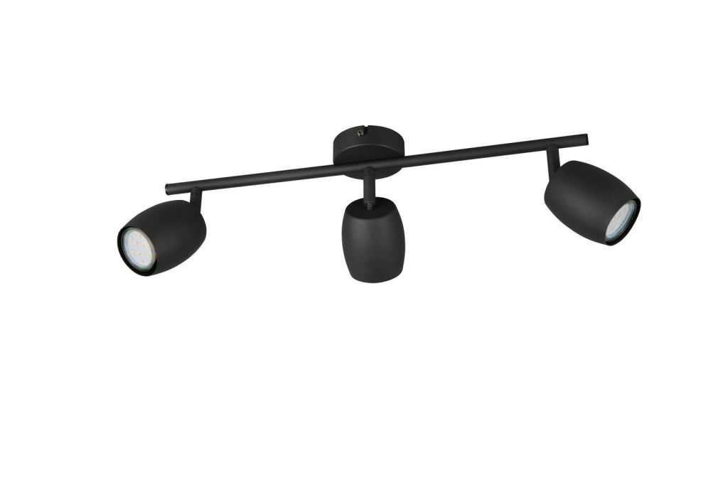 Faretto da soffitto NANCY RL 3xGU10 nero metallo