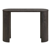 Consolle Bibione in MDF marrone scuro con gambe in legno 114x38x75 cm