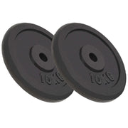 Disco pesi 2 pezzi 2 manubri in ghisa da 10 kg per fitness e allenamento con i pesi 02_0000758