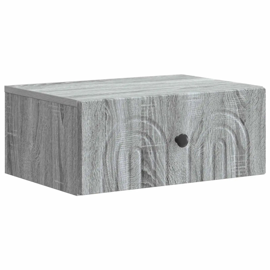 Mobiletto da notte a muro 2 pcs Grigio Sonoma 49 x 34,5 x 20 cm 898118