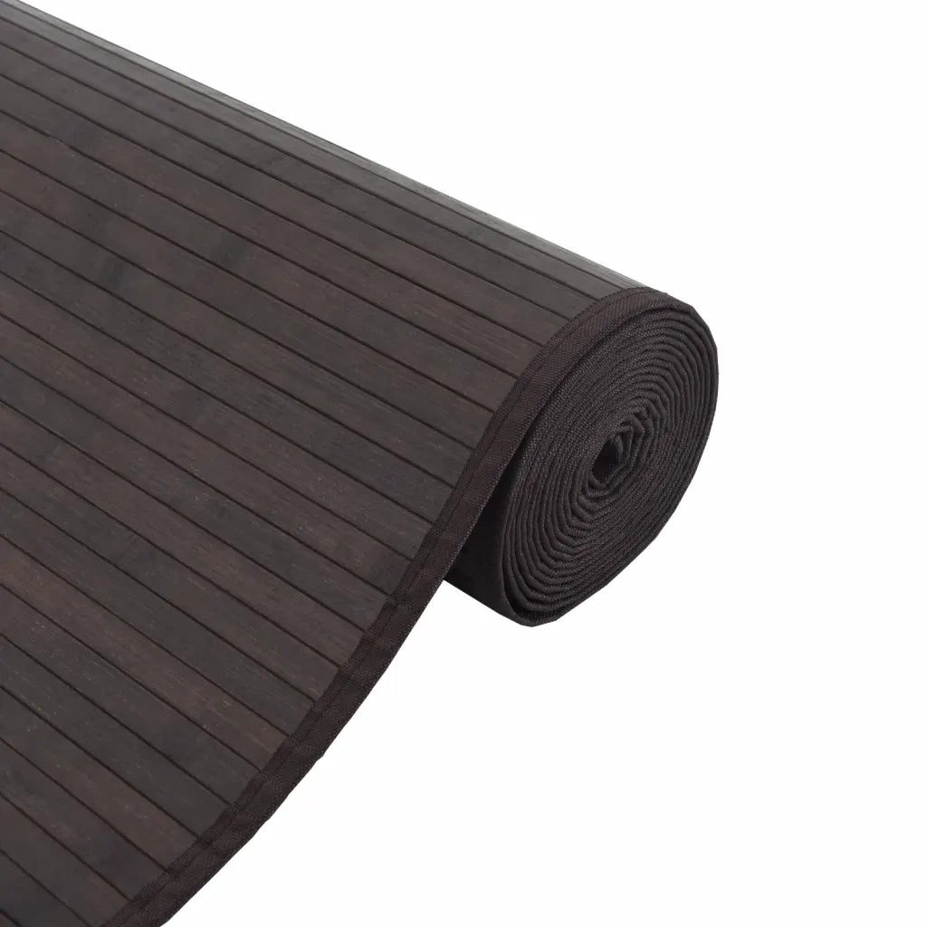 Tappeto Rettangolare Marrone Scuro 70x400 cm in BambÃ¹