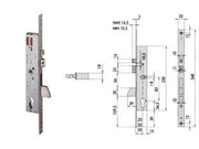 ELETTROSERRATURA DA INFILARE PER MONTANTI CON QUADRO E SCROCCO 16215  mm.35 (16215350)    CISA