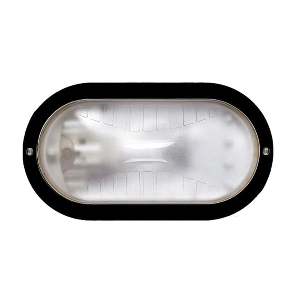 Plafoniera Esterno Contemporanea Owen Pc Nero 1 Luce E27 Ip44