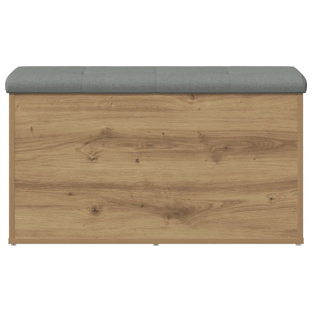 vidaXL Panca Portaoggetti Rovere Artigianale 82x42x45 cm in Truciolato