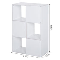 Libreria 3 Ripiani 91,5x29,5x61,5 in Legno  Bianco