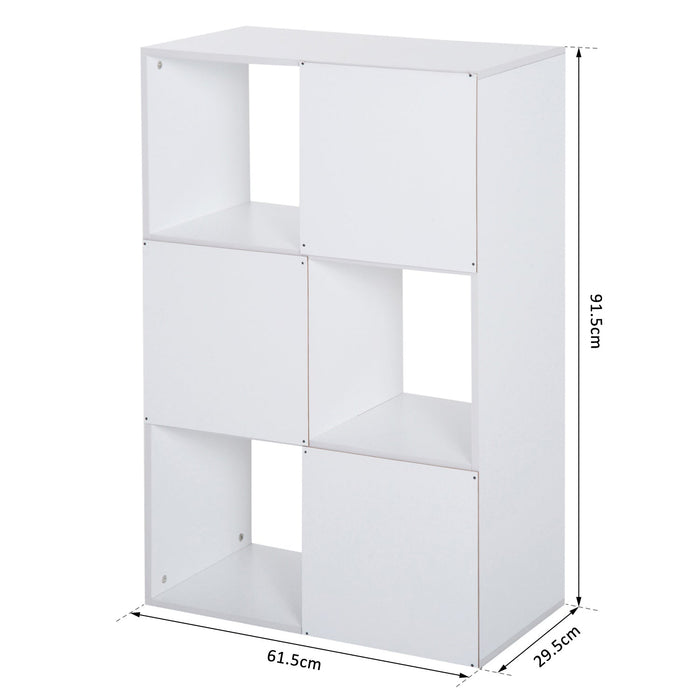 Libreria 3 Ripiani 91,5x29,5x61,5 in Legno  Bianco