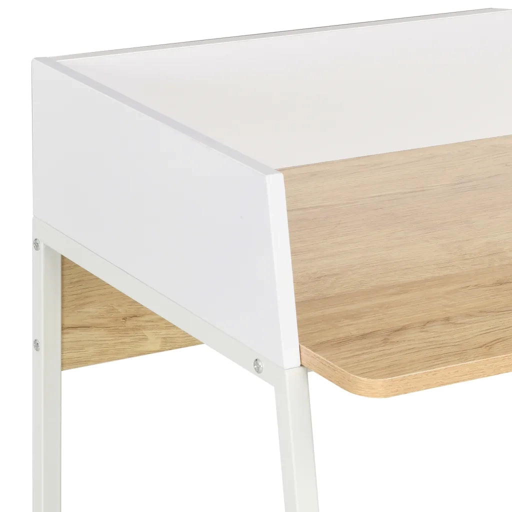 Scrivania Bianca e Rovere 90x60x88 cm cod mxl 75901