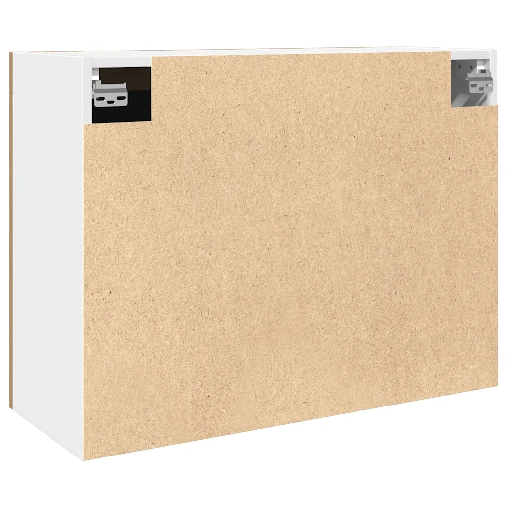 Pensile con Vetro “Lyon” Rovere Artigianale 80x31x60 cm 856120