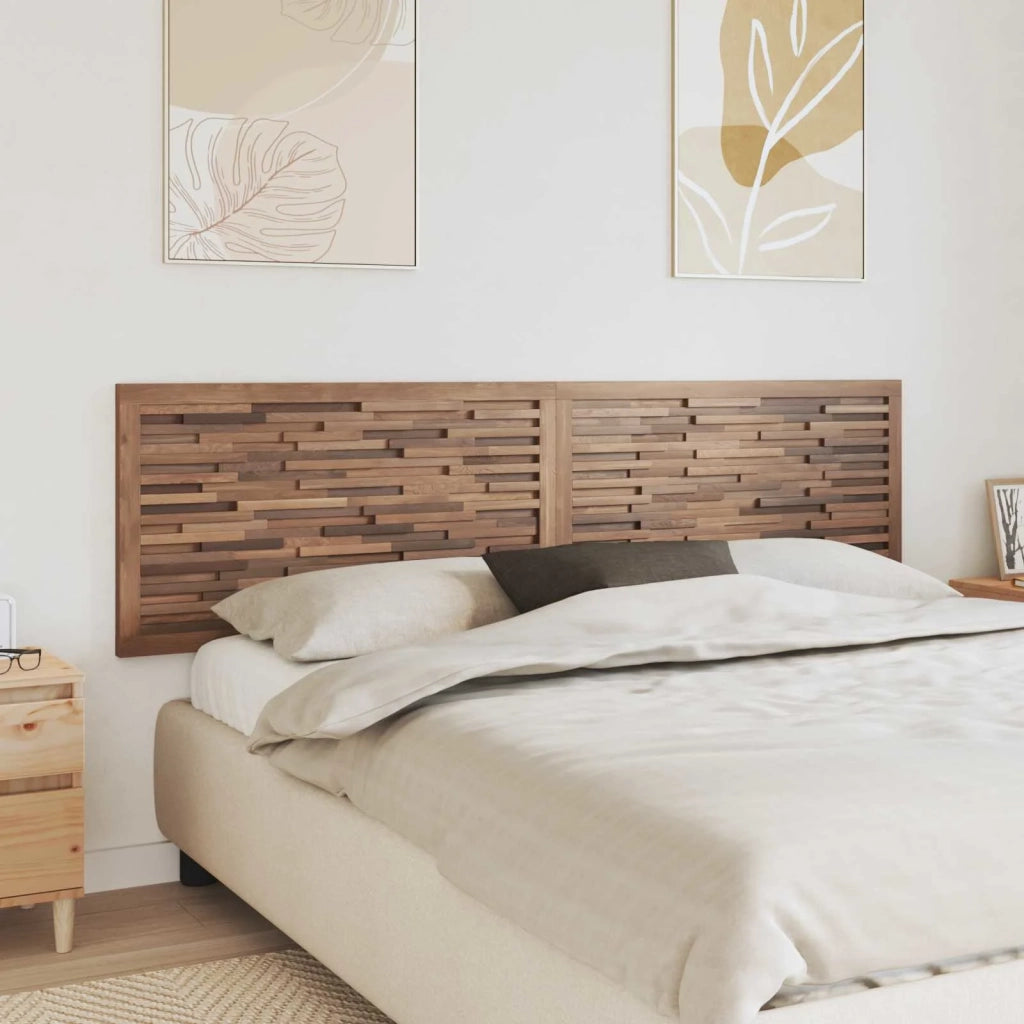 Testiera Naturale 200 cm Legno di teak solido 42024558