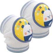 Protezioni per ginocchia per bambini - Protezione elastica di cotone per bambini da 0 a 4 anni - Giallo - Comodo e duraturo