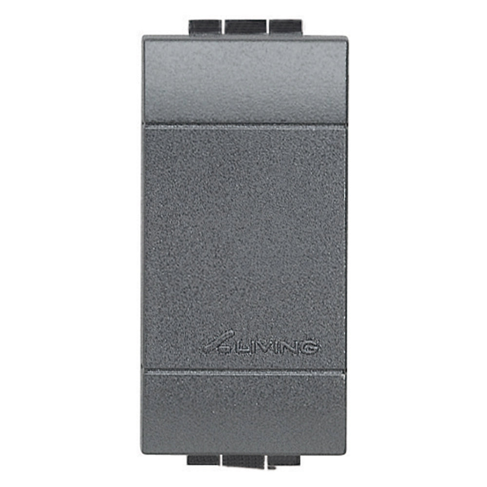 Living light tappo copriforo antracite 1 modulo l4950 falso polo